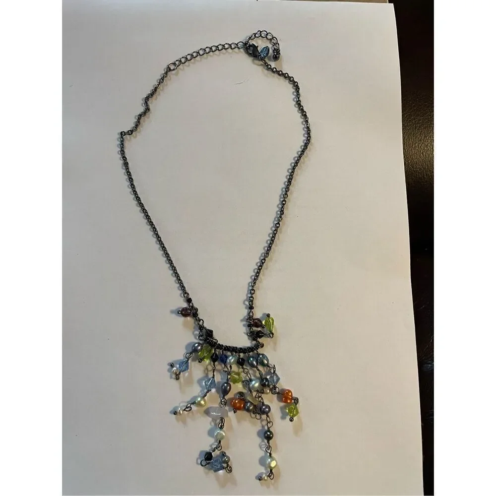 Lia Sophia Estate Fringed Beaded Necklace